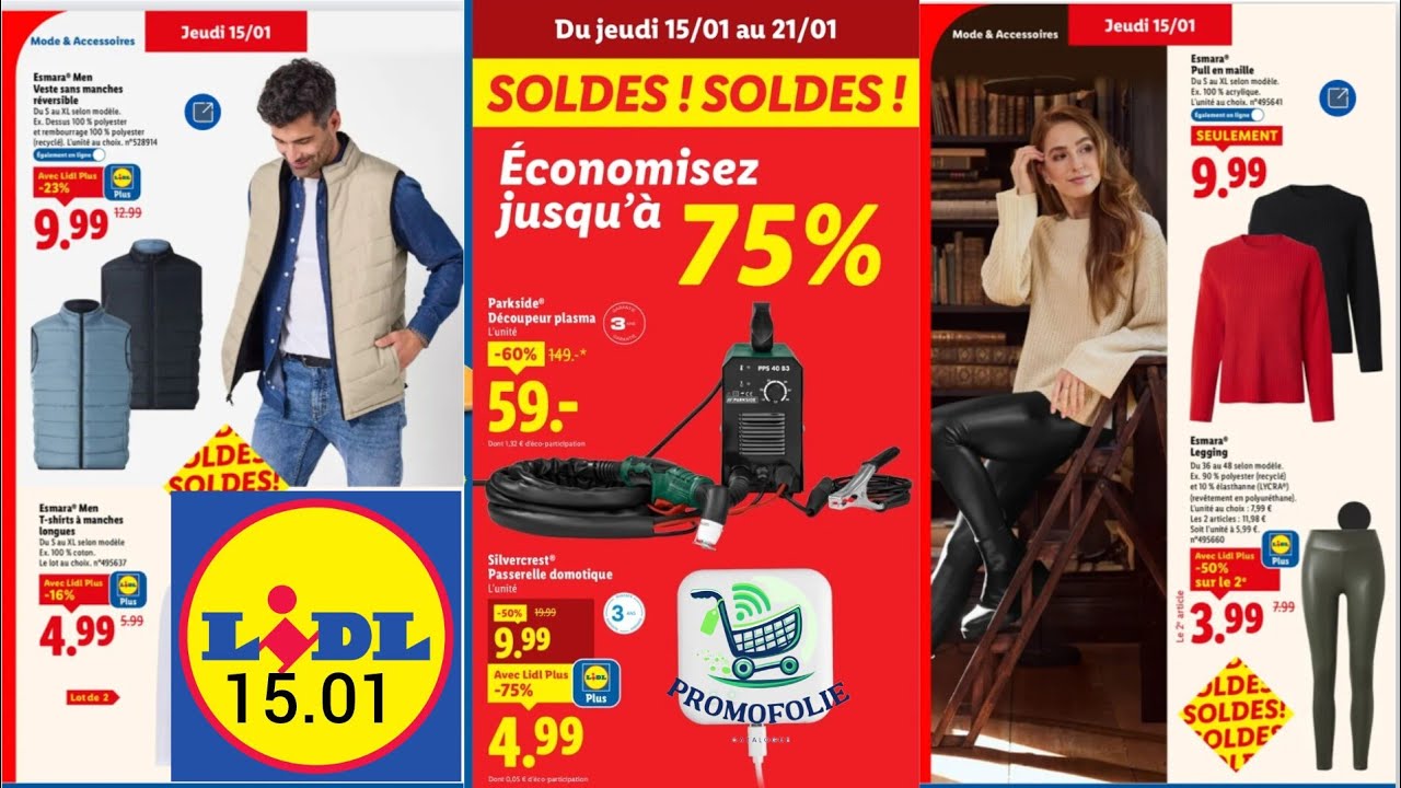 Catalogue LIDL arrivage de la semaine DU 15 Janvier au 21 Janvier 2026 
