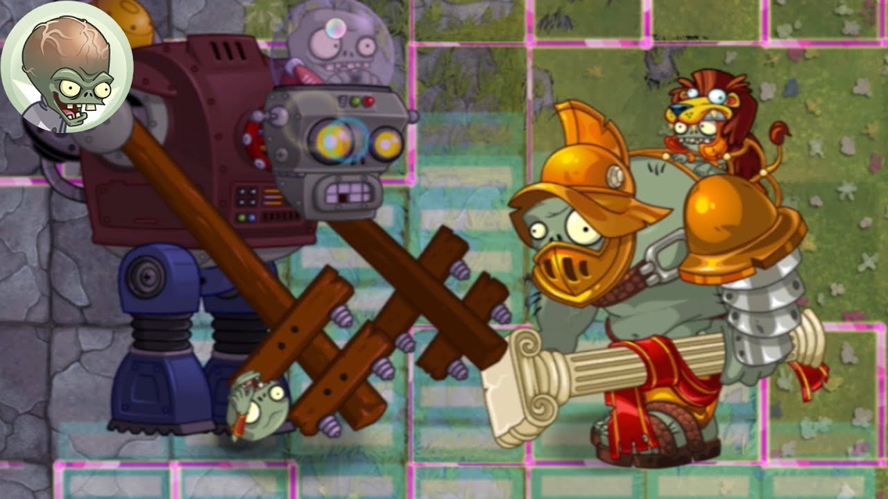 PvZ 2 Gargantuar Vs Gargantuar Vs Zombie - Gargantuar Level 3 Vs Team Zombie level 1 # 35