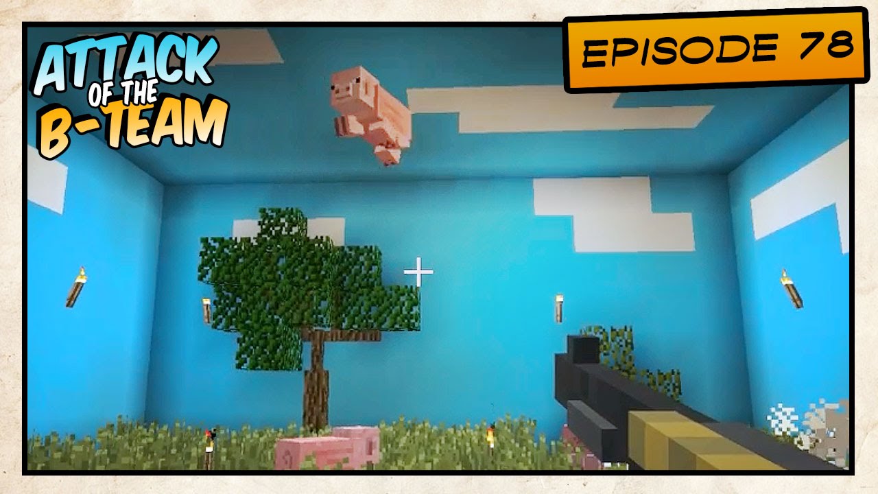 Minecraft - Attack of the B-Team! - Duck Hunt with Pigs! - E78