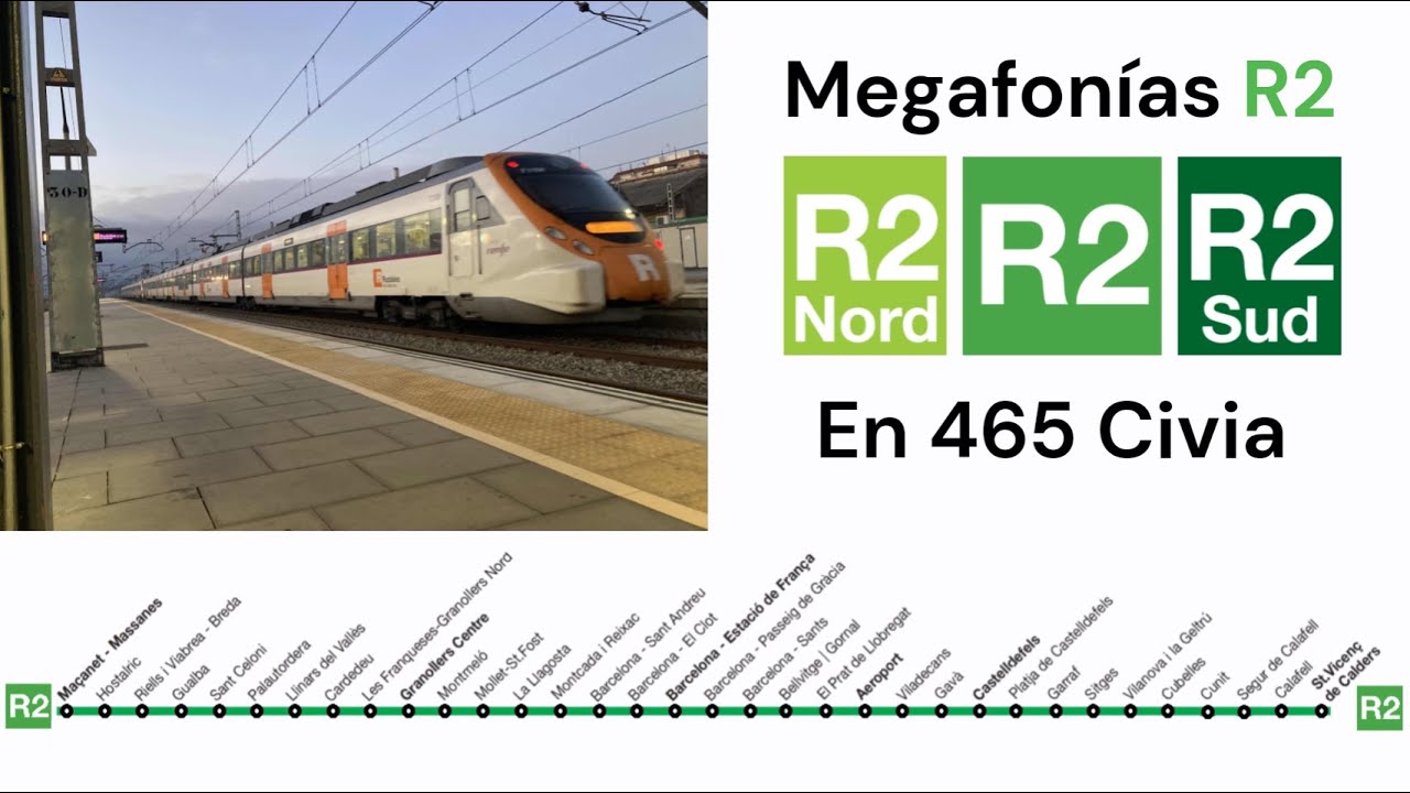 Megafonías de la R2 en Civia