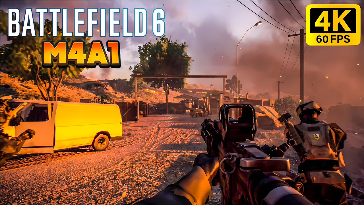 Battlefield 6 Multiplayer Gameplay | M4A1 Fastest Weapon TDM No Commentary [4K]