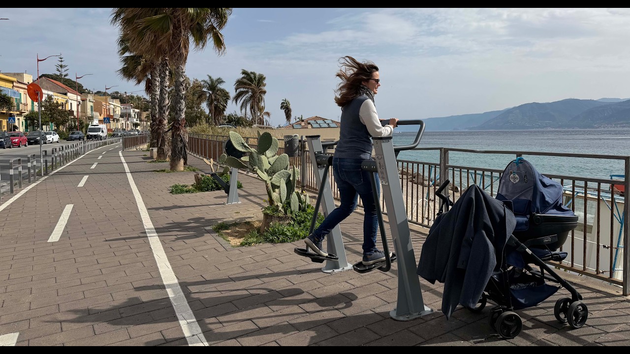 A Messina si può fare sport guardando il mare: ecco i nuovi attrezzi sulla litoranea nord
