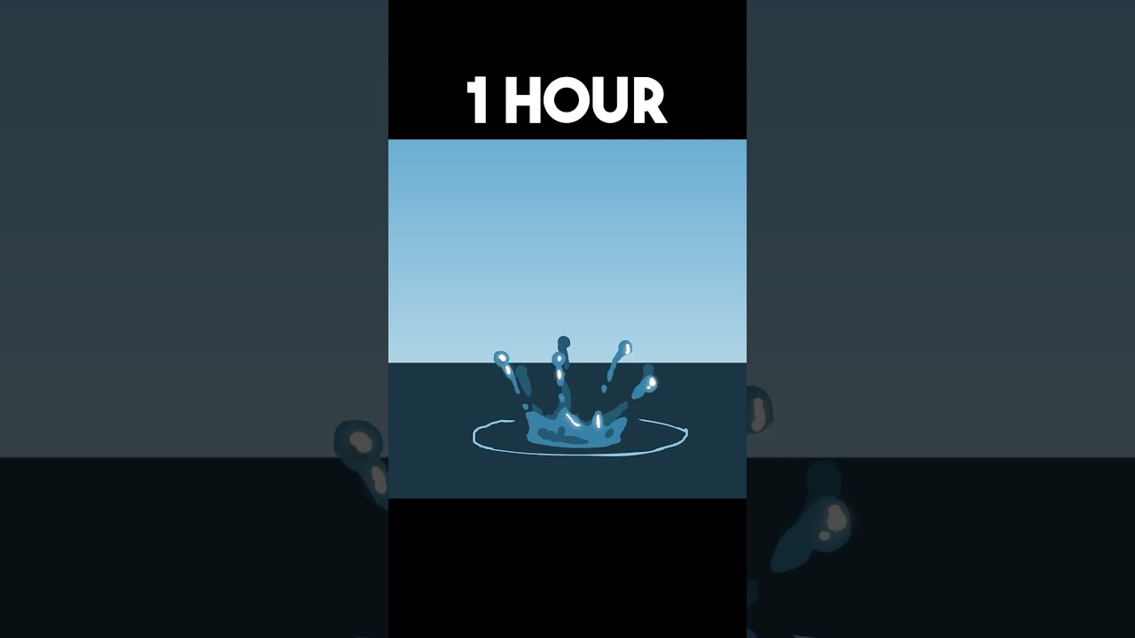 Water Drop in 10 Sec v 10 Hour