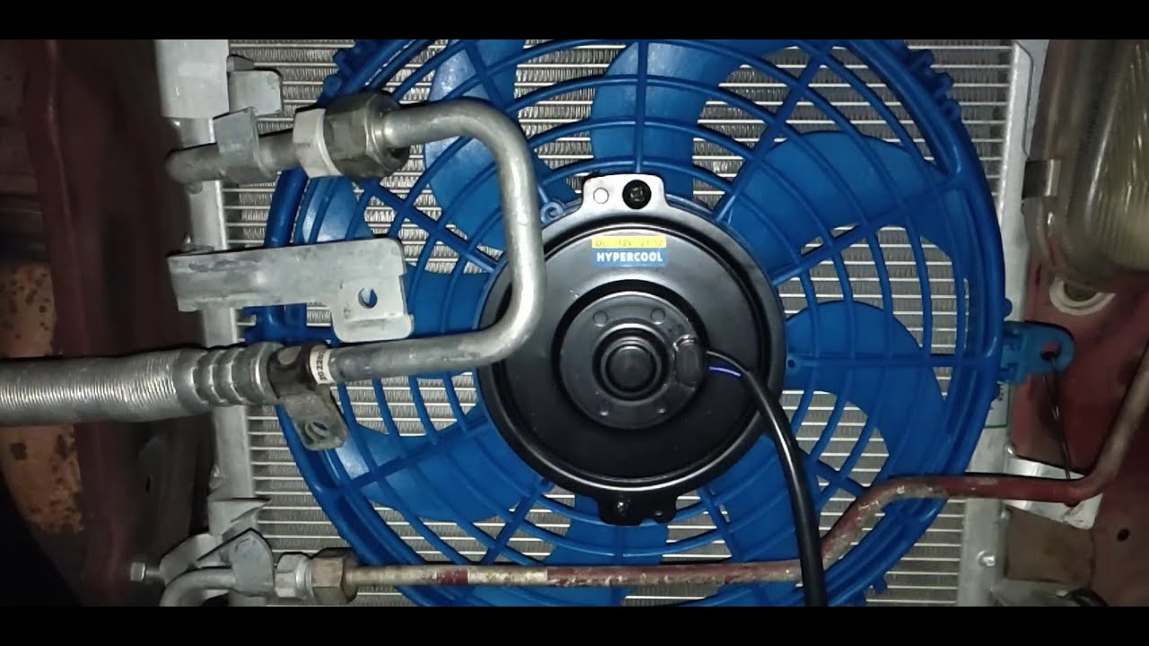 Pasang kipas tambahan condenser kancil untuk aircond lebih sejuk (baca description)