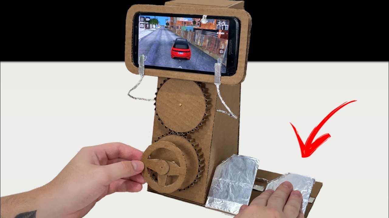 CÓMO HACER UN VOLANTE PARA JUEGOS DE COCHES EN EL TELÉFONO