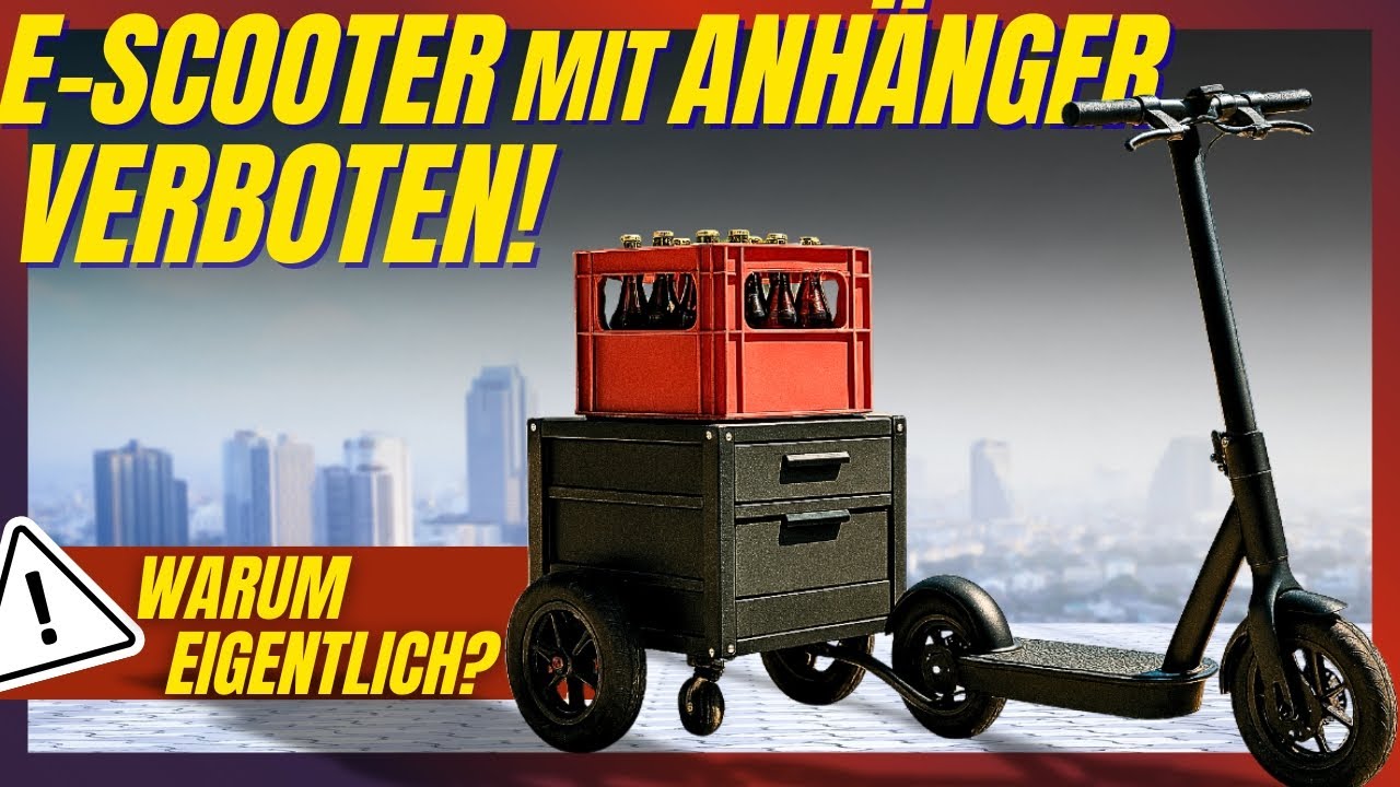 E-Scooter mit ANHÄNGER verboten! ⚠️ DARF MAN NICHT?! 😤 Wir haben den Gegenentwurf! #escooter #reforn