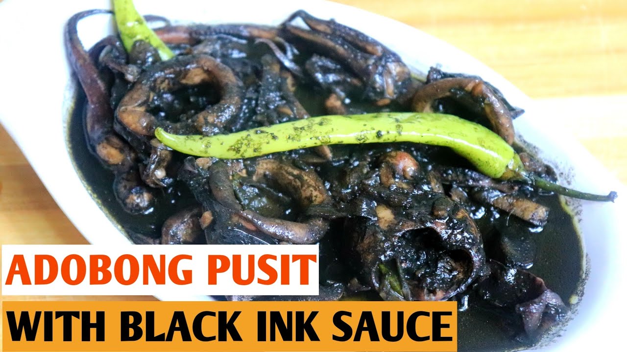 ADOBONG PUSIT | ADOBONG PUSIT WITH BLACK INK SAUCE