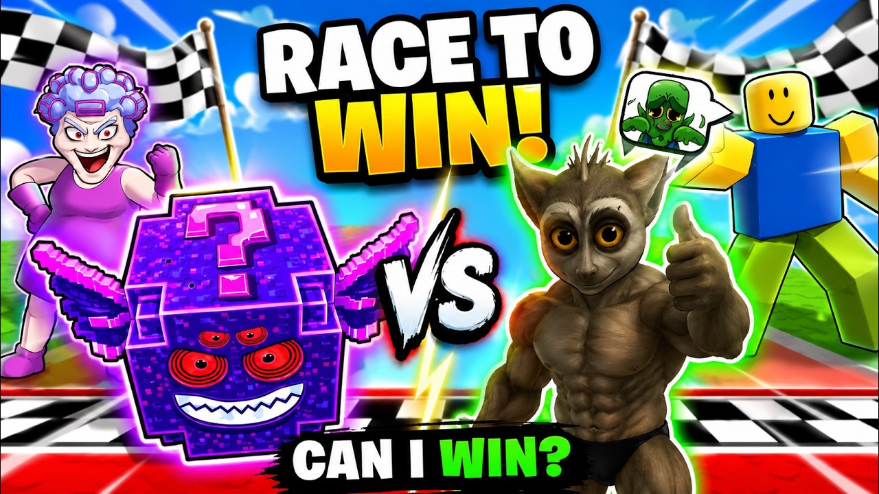 Я СТАЛ МЕГА БЫСТРЫМ в Race a Lucky Block