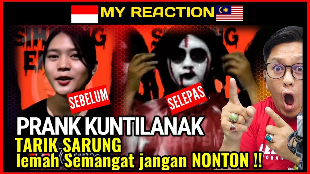KUNTILANAK SUKA TARIK SARUNG | ASLI LUCU BIKIN NGAKAK| MALAYSIA REACTION
