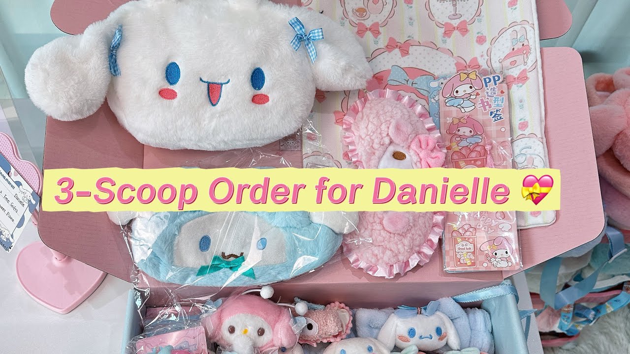 Packing a 3-scoop Sweet Sanrio Gift for Danielle & Emberlea 💗Cinnamoroll · Sweet Piano · My Melody