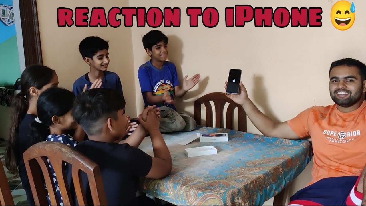 Village kids reaction on my iPhone !