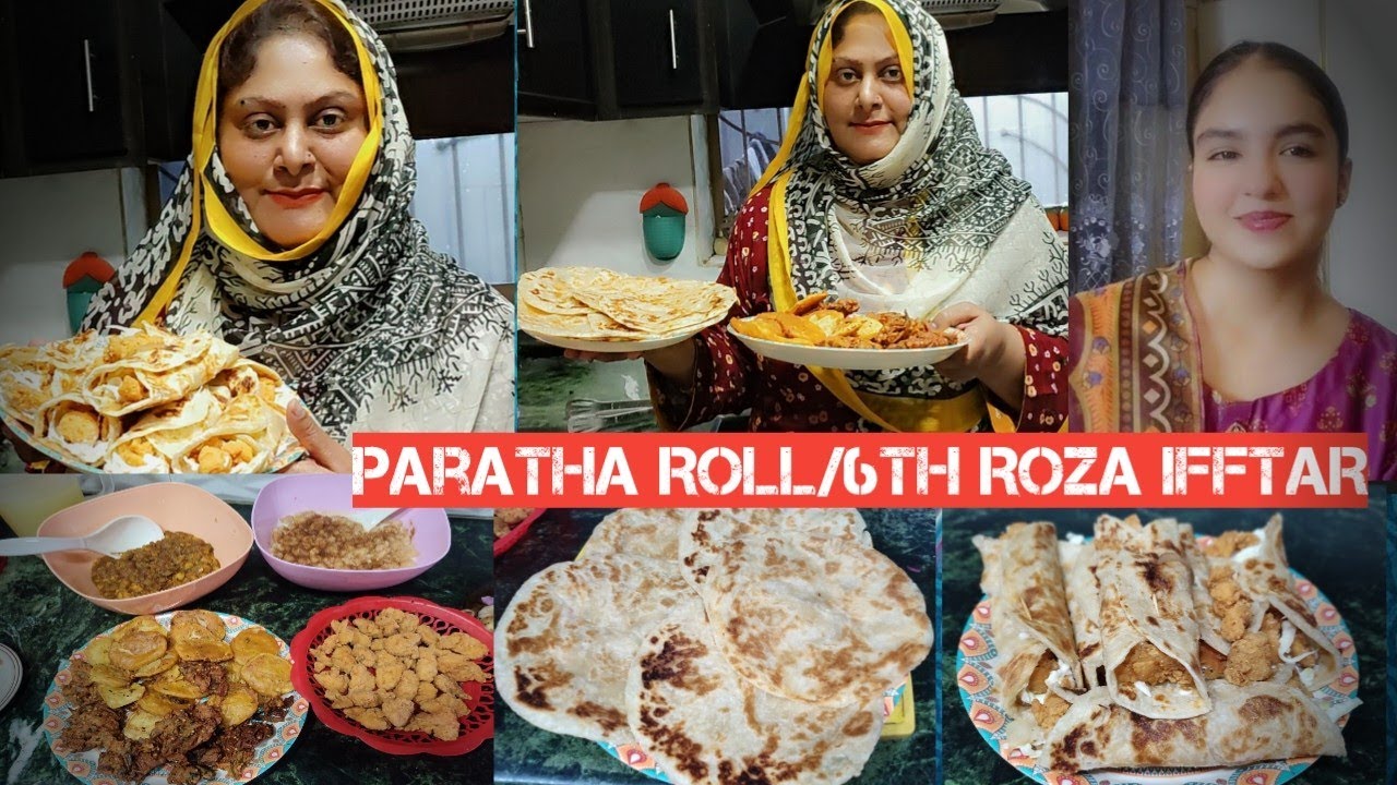 Ramadan Ka Pehla Jumma Mubarak||Aaj IFFTAR Mein Banaya Hot Tender Paratha Roll with frozen paratha