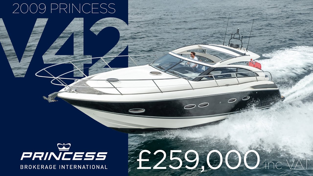 A truly unique 2009 Princess V42 with loads of striking upgrades **FOR SALE NOW** in Torquay