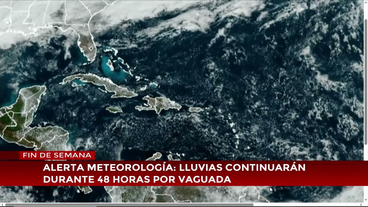 Alerta meteorología: lluvias continuaran durante 48 horas por vaguada