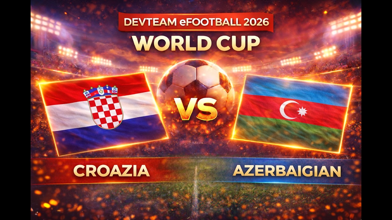 Croazia vs Azerbaijian | Mondiale Devteam 2026 | G.1 | Gruppo B UEFA | 12 | #croatia #azerbaijan