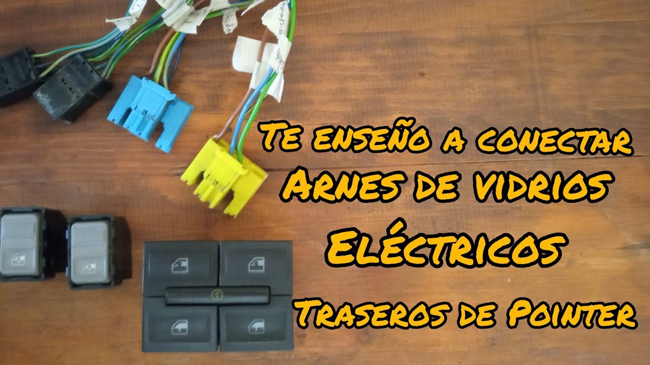 enseño a conectar arneses de vidrios traseros Pointer g3