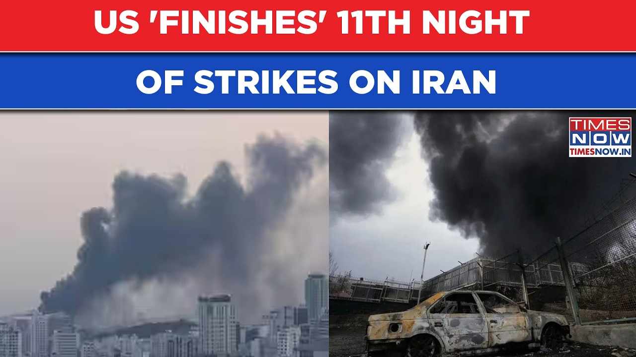 U.S-Iran War Day 11: CENTCOM Confirms Fresh Strikes On Tehran; Targets Aircraft Hangars, Drone Sites