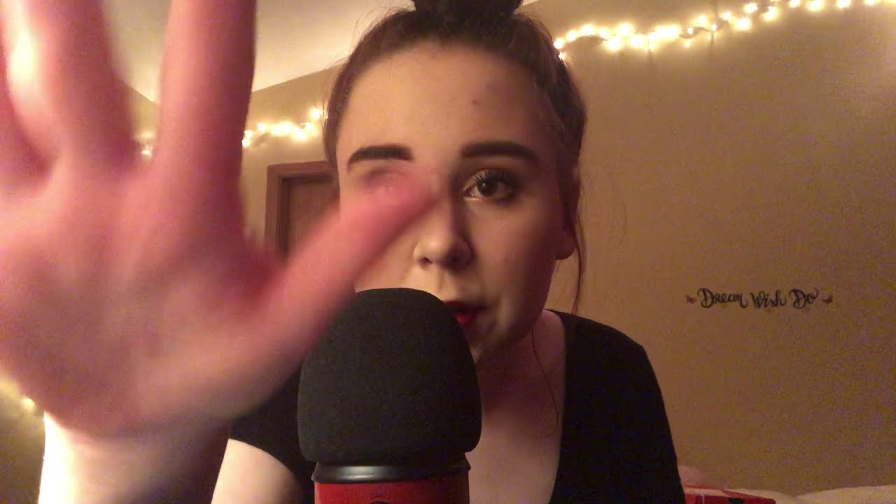 ASMR| inaudible whispering with hand movements