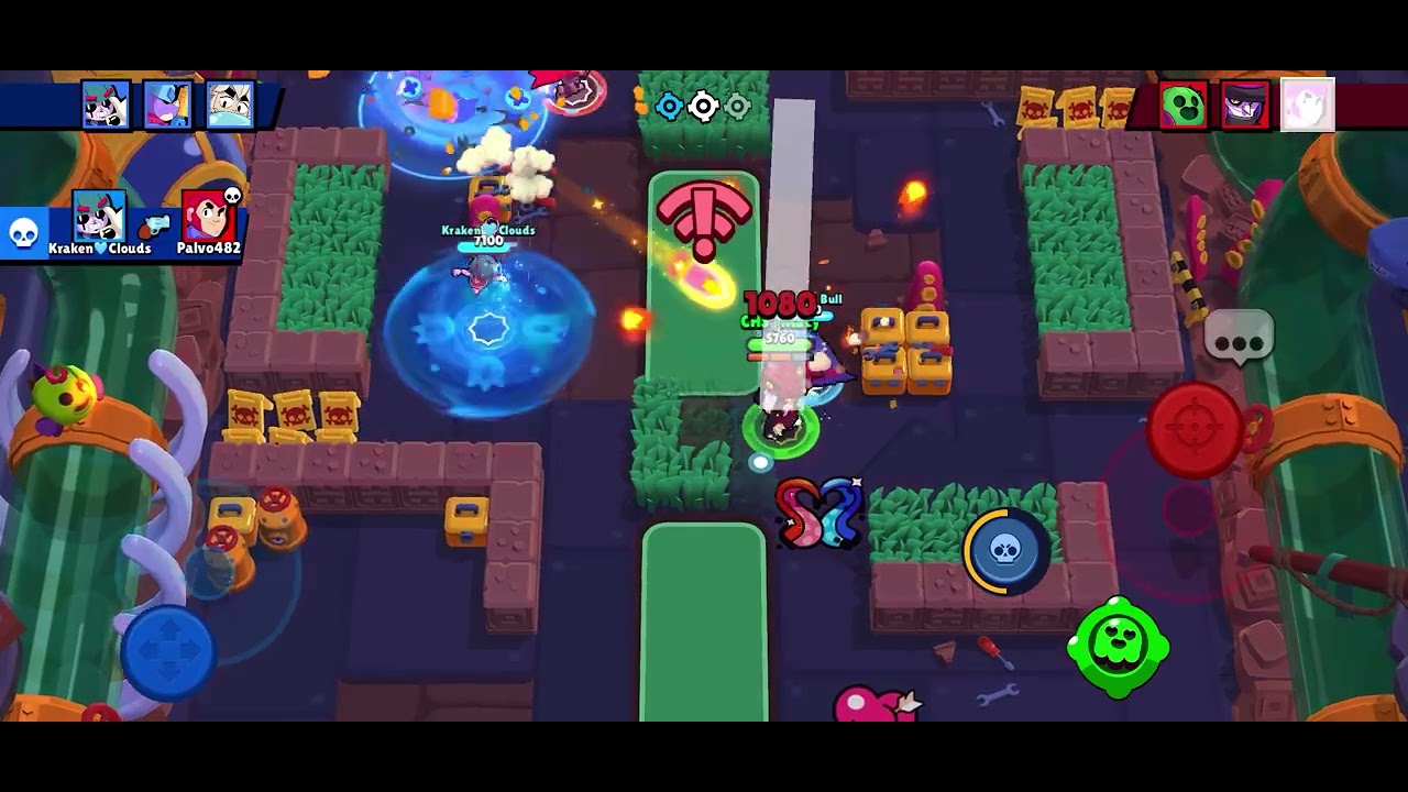 Playing with pro player in brawl stars