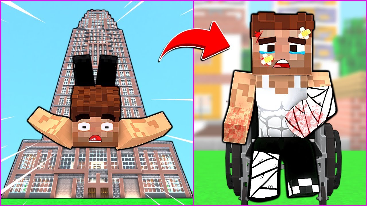 ALİ Y&Uuml;KSEKTEN D&Uuml;Ş&Uuml;P SAKATLANDI! 😱 - Minecraft
