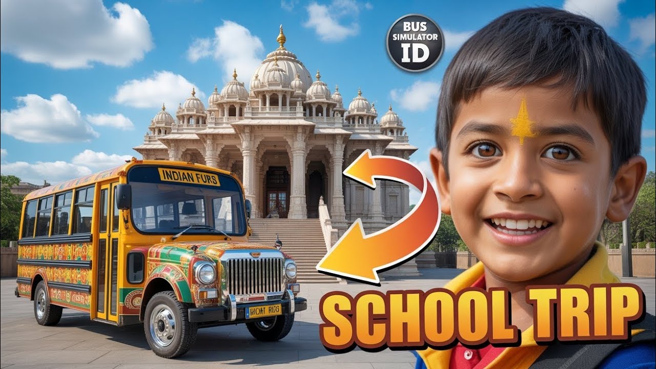 😮 SCHOOL TRIP WITH MY VAN || BUS SIMULATOR GAMEPLAY || #bussimulator #gamplay #video 