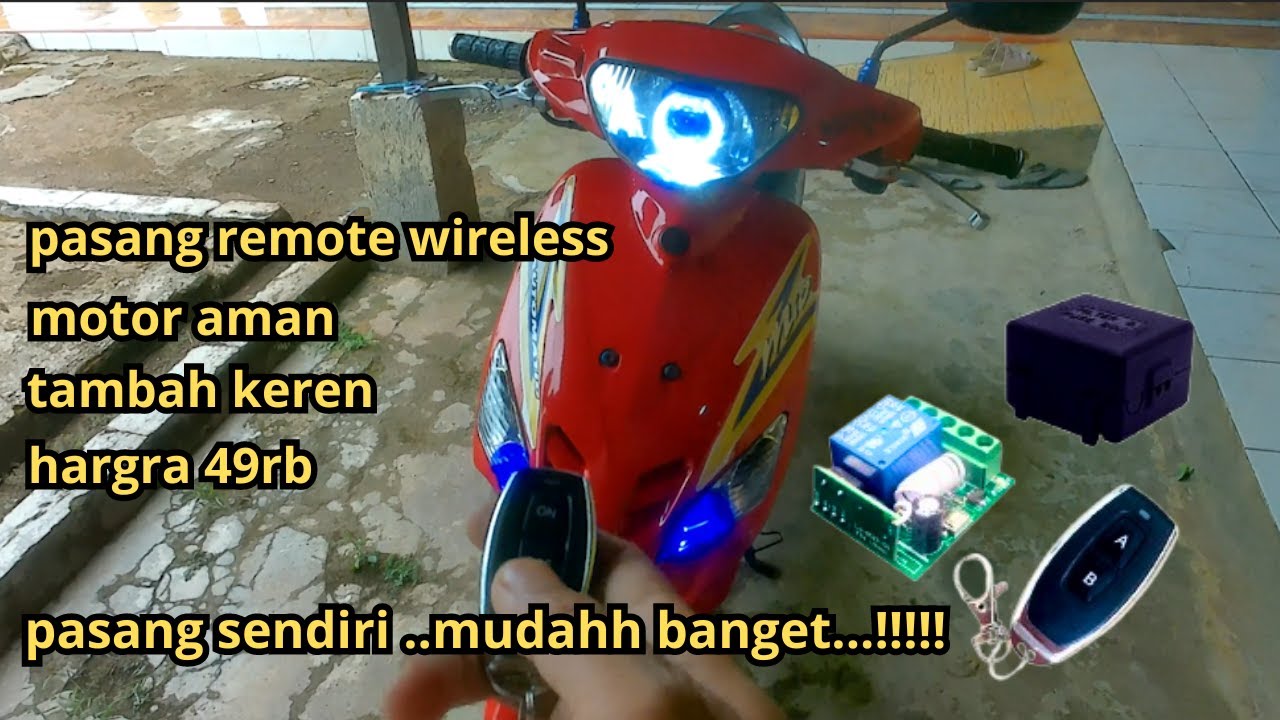 CARA PASANG REMOTE WIRELESS | MODAL 49RB MOTOR AMAN + TAMBAH KEREN PASTINYA,!!!!!!