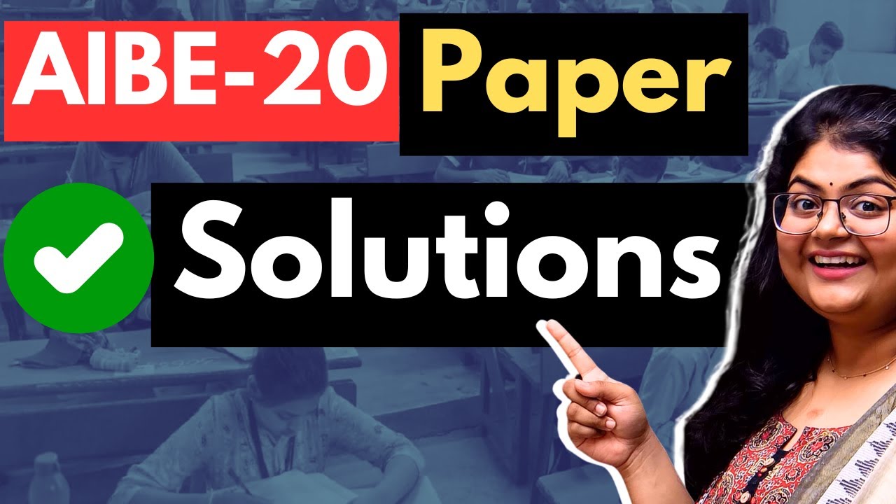 AIBE 20: Fully Solved Paper with detailed explanations #aibe #aibe20 #solved