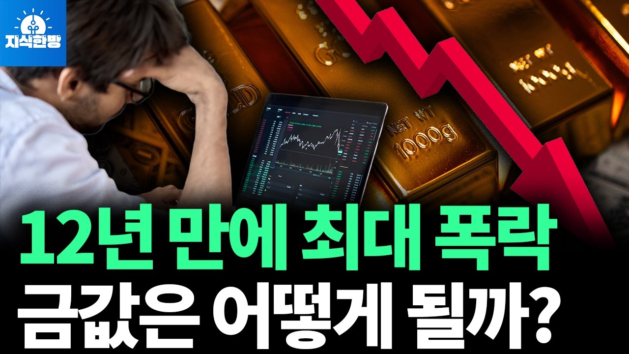 금값 폭락, 살 때인가? 팔 때인가? (박종훈의 지식한방)