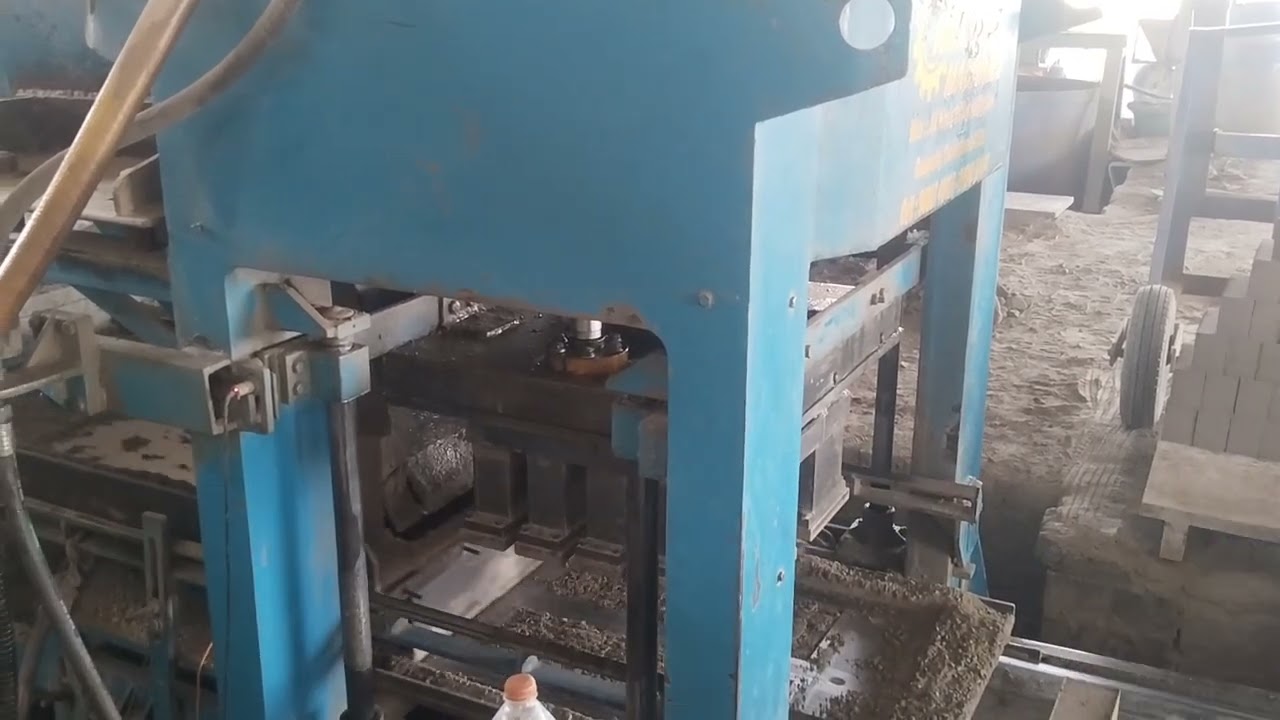 Plc operated brick making machine 