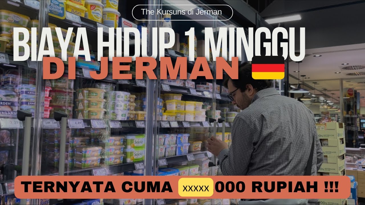 BIAYA HIDUP SEMINGGU DI JERMAN 🇩🇪 | TERNYATA CUMA SEGINI 💶