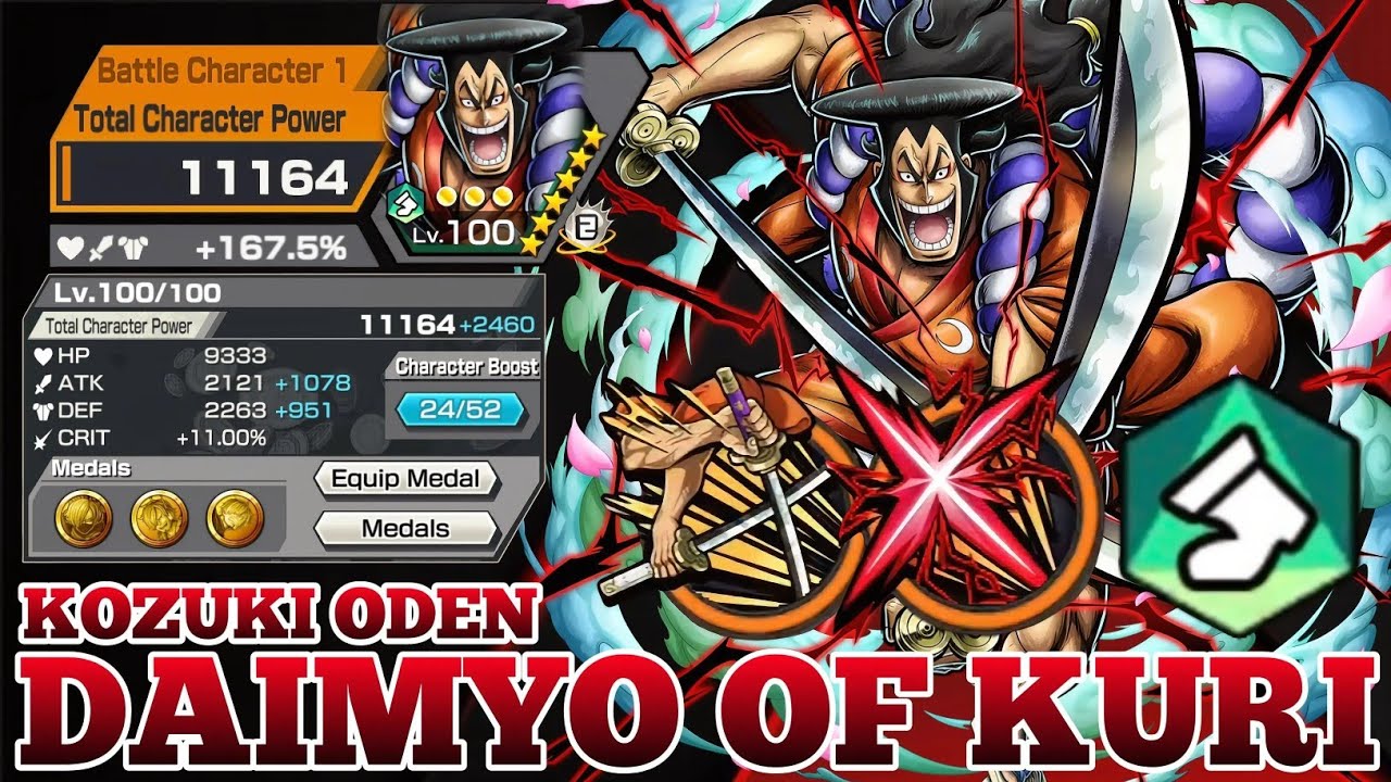 Геймплей за Козуки Одена | One Piece Bounty Rush | OPBR