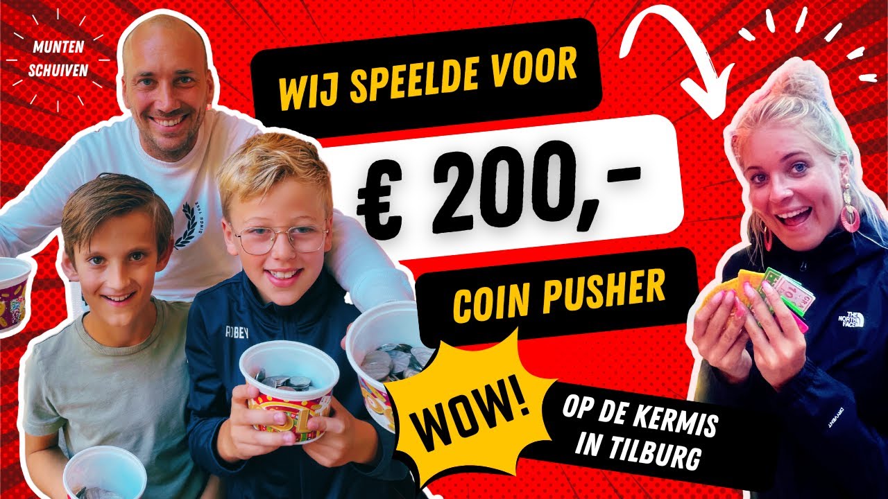 [ € 200,- uitgeven bij de Coin Pusher ] op de kermis in Tilburg 😱