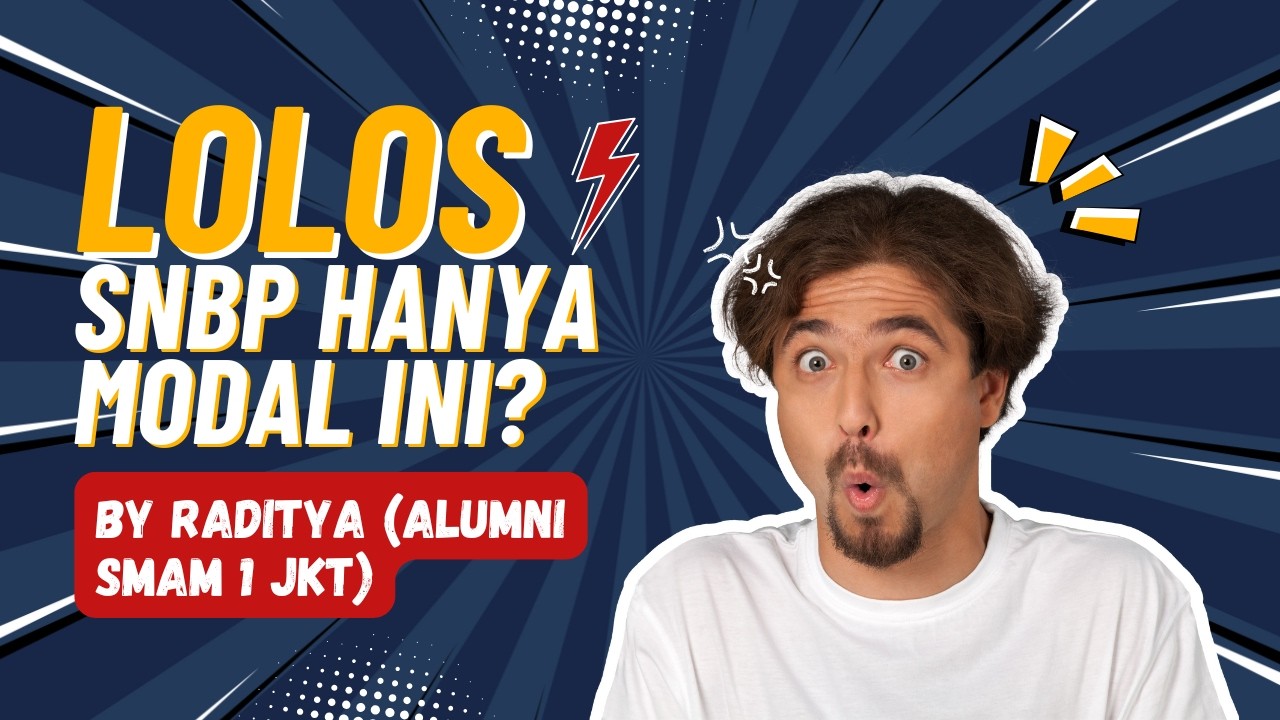 TRIK JITU LOLOS SNBP BARENG ALUMNI SMA MUHAMMADIYAH 1 JAKARTA