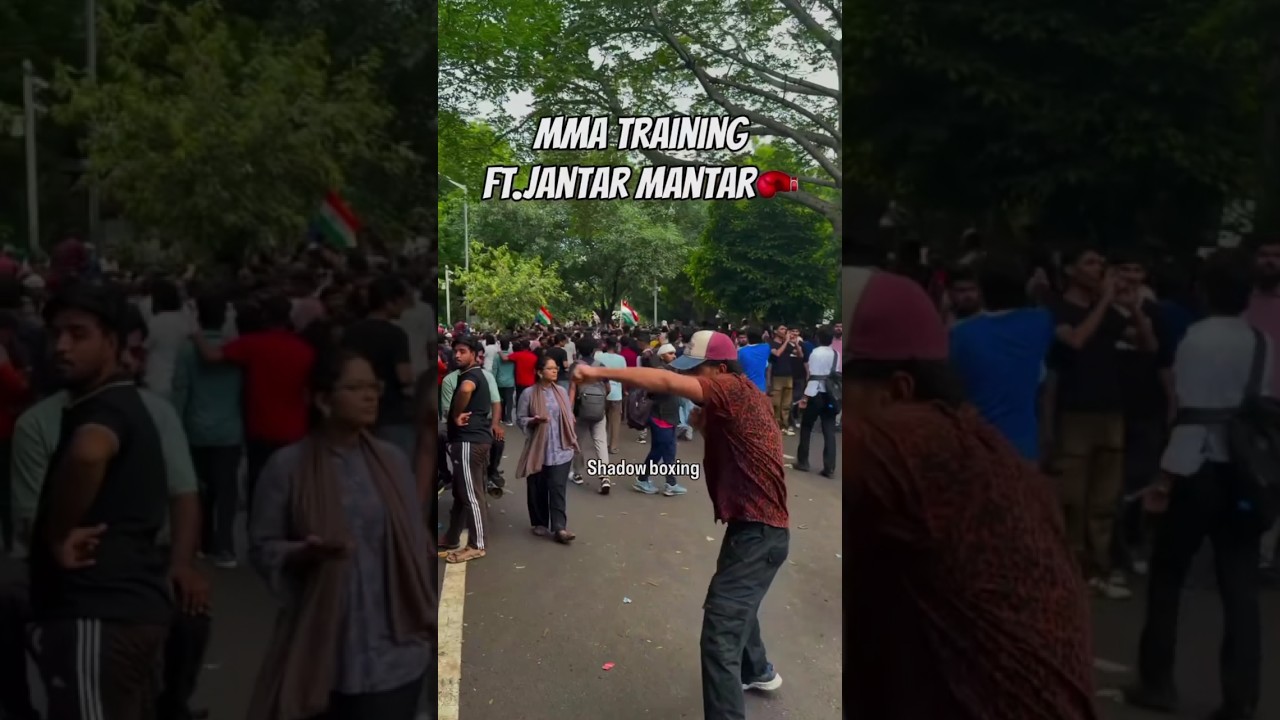 Mma Traning in Protest🏳️ Patna Student Protest 🏳️  #cjp #cjpprotest #jantarmantar #cjpmovement
