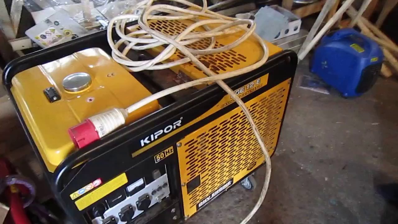 Ремонт бензинового генератора Kipor KGE12E