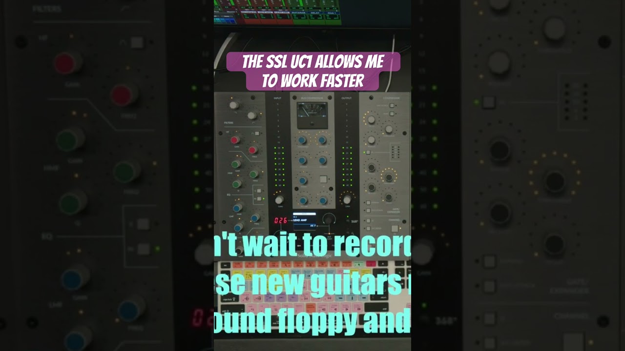 The SSL UC1 is really dope. #solidstatelogic #controlsurface #recordingstudio #studiolife