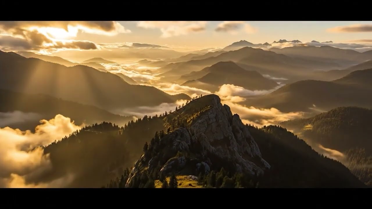 Warm Light Across the Valleys | Afternoon Mountain Ambient Music
