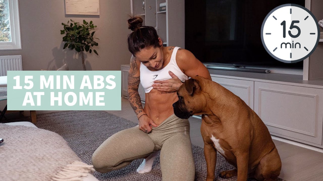 15 MIN ABS HOME WORKOUT - FOLLOW ALONG (NO WEIGHTS NEEDED)