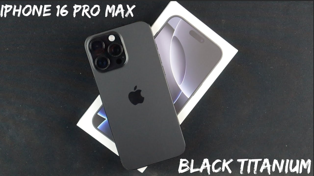 iPhone 16 Pro Max Unboxing!!! Black Titanium