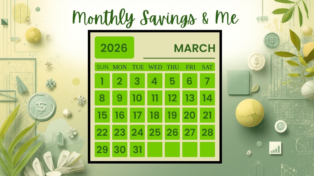 Monthly & All About Me Savings.