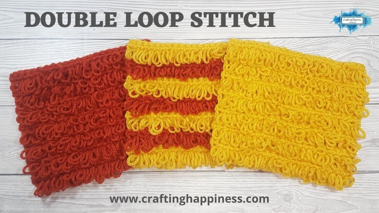 Double Loop Stitch Crochet Pattern | Crafting Happiness