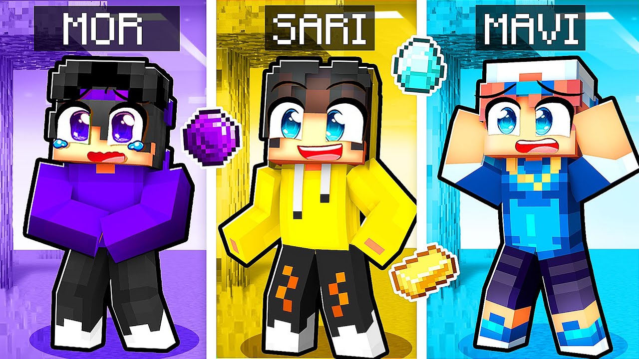 24 Saat Boyunca TEK RENK Challange 🎨 | Minecraft