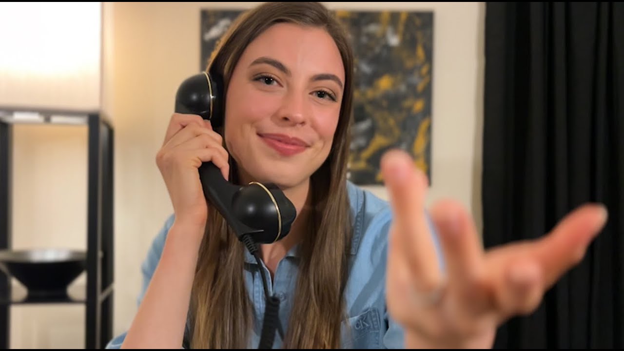 ASMR Регистрация в роскошном отеле (тихим голосом)