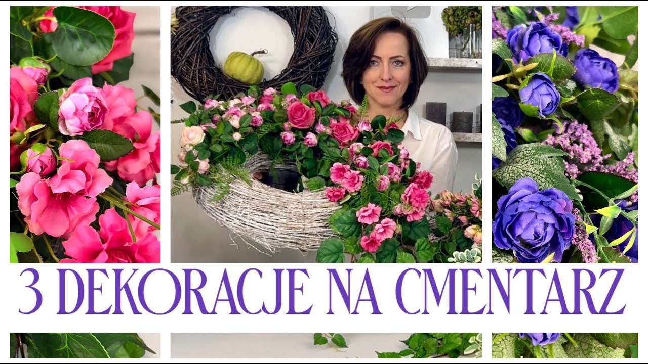 DEKORACJA NA DUŻYM WIANKU 3 PROPOZYCJE / STROIK NA CMENTARZ