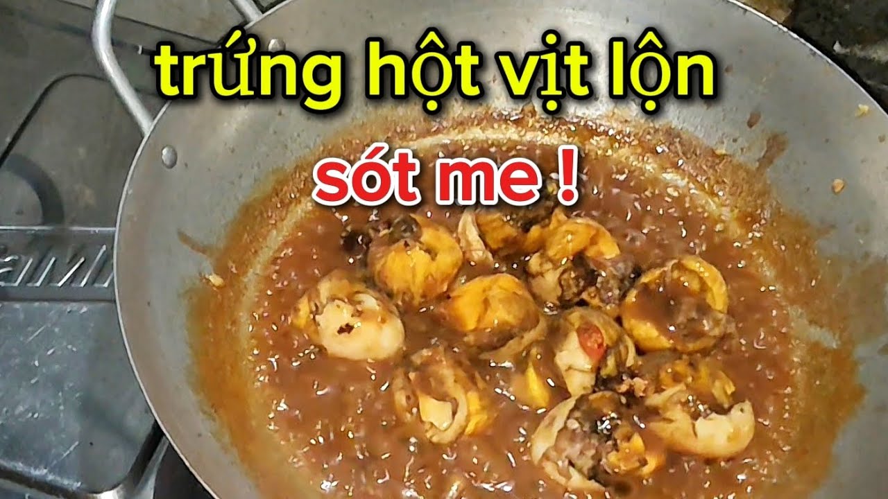Trứng vịt lộn sốt me - xò long siêu gon#vlog #nguyễnanmiềntây 