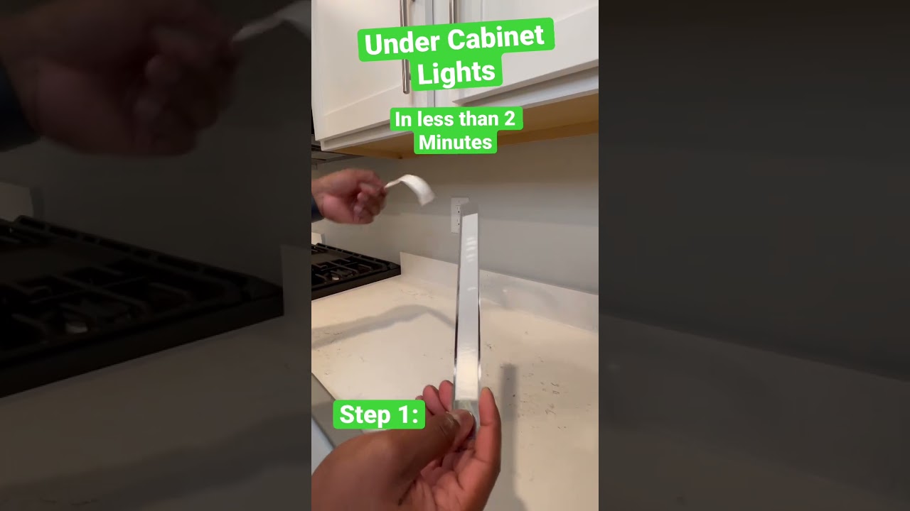 Подсветка под шкафом менее чем за 2 минуты! 💡