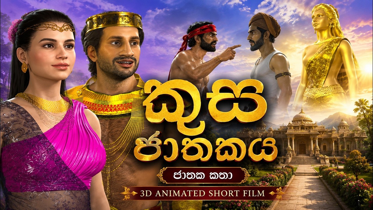Kusa jathakaya|3D animated short film|Sinhala(කුස ජාතකය)Fairy World|Kusa paba|Sri lanka|3D|cartoon