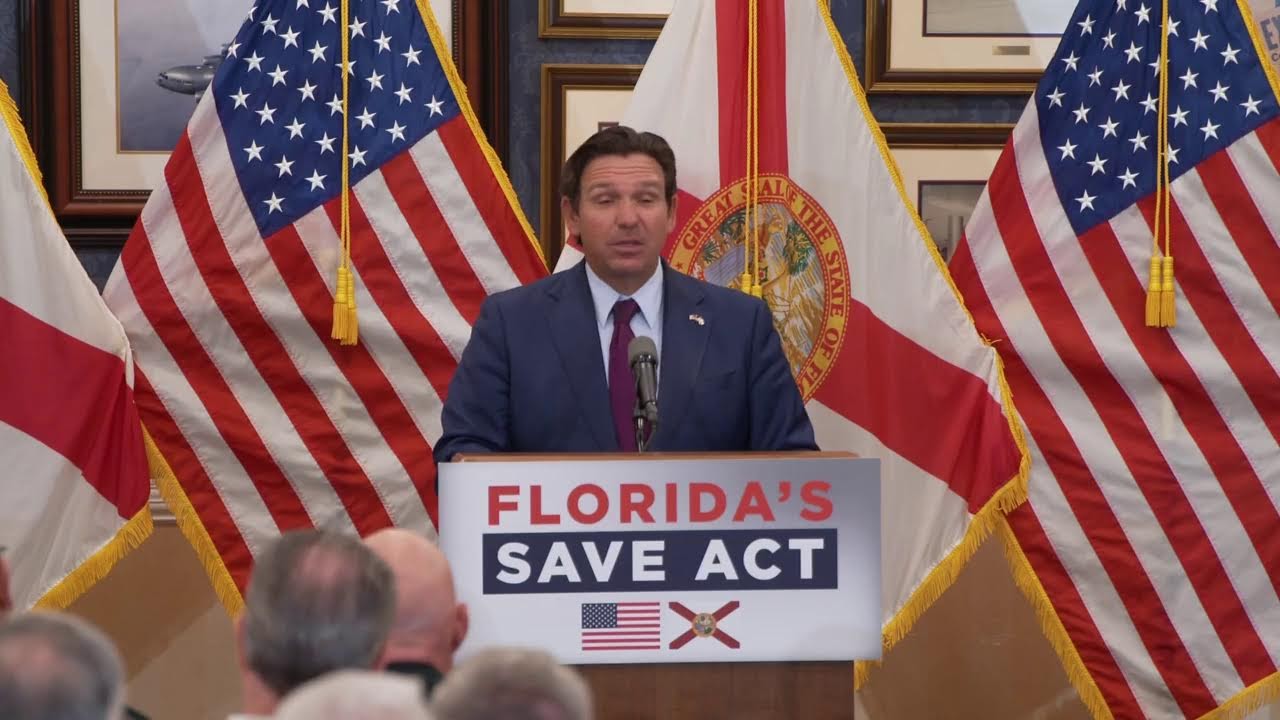 Governor Ron DeSantis Signs Florida SAVE Act to Bolster Election Integrity
