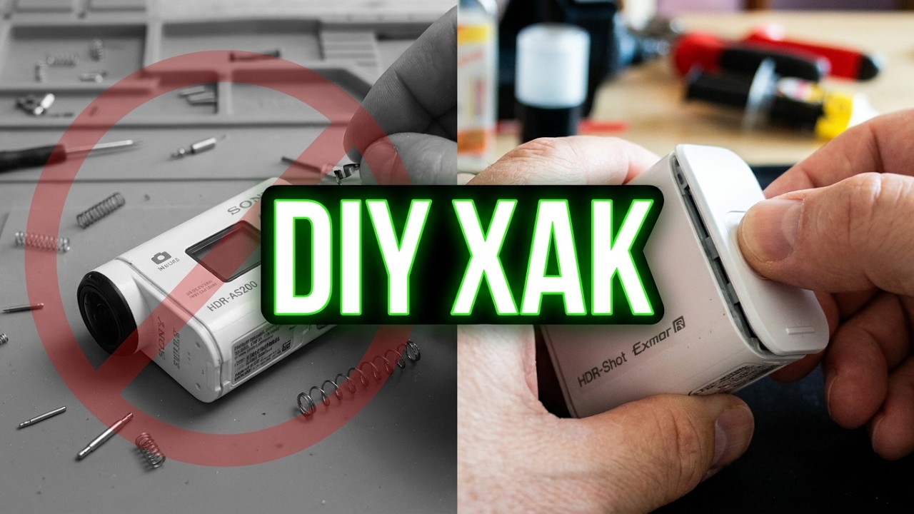 Экшн камера 📹Sony HDR-AS200 как починить крышку батарейного отсека ремонт с Фовеонычем