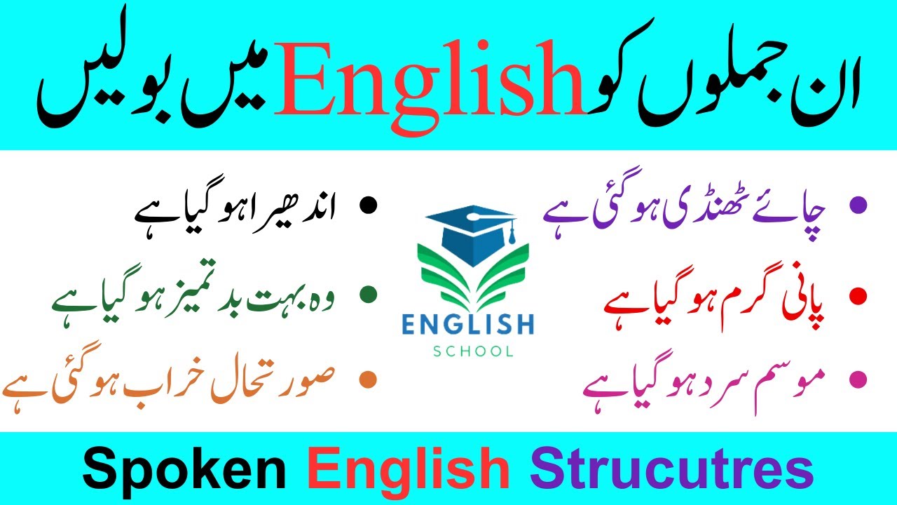 Spoken English Structure | Advance English Structure in Urdu/spoken structure/Spoken English/1 March